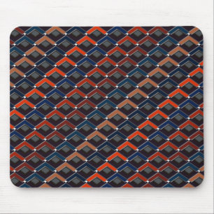 Tapis de souris à marches Karo en zigzag coloré