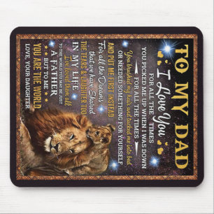 Tapis De Souris À Mon Lion Don Papa, Papa Idée Cadeau Anniversaire