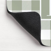 Tapis de souris à monogramme initial Moderne Vert (Coin)