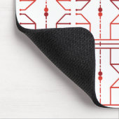 Tapis de souris à motif abstrait de hiéroglyphe (Coin)
