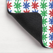 Tapis de souris à motif abstrait étrange (Coin)
