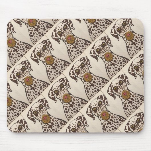 Tapis de souris à motif dalmatien (Devant)