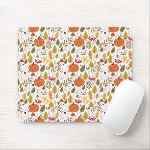 Tapis de souris à motif de citrouille d'automne
