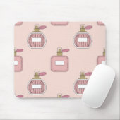 Tapis de souris à motif de flacon de parfum chic e (Avec souris)