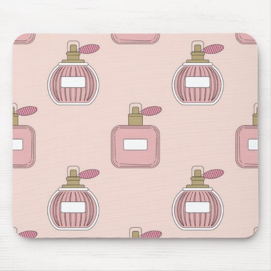 Tapis de souris à motif de flacon de parfum chic e (Devant)