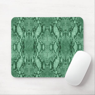 Tapis de souris à motif de peau de serpent vert cl