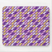 Tapis de souris à motif géométrique violet (Devant)