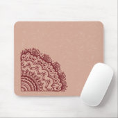 Tapis de souris à motif Mehndi (Avec souris)