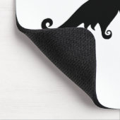 Tapis de souris à moustache noire chic (Coin)