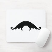 Tapis de souris à moustache noire chic (Avec souris)
