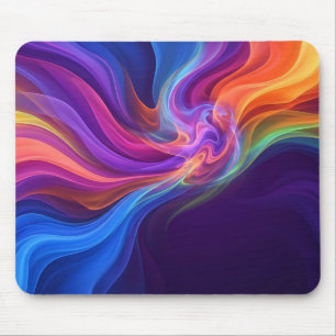 Tapis de souris à mouvement fluide arc-en-ciel vib