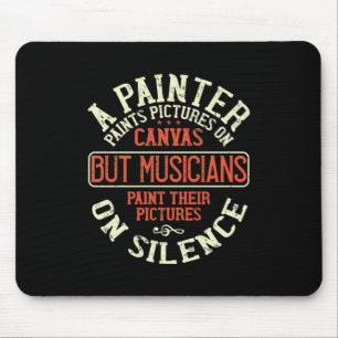 Tapis De Souris A Painter Paints Pictures On Canvas.