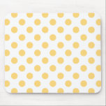 Tapis De Souris À petits pois jaune<br><div class="desc">À petits pois jaunes sur arrière - plan blanc</div>