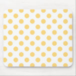 Tapis De Souris À petits pois jaune<br><div class="desc">À petits pois jaunes sur arrière - plan blanc</div>