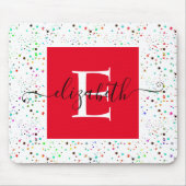 Tapis de souris à points colorés (Devant)