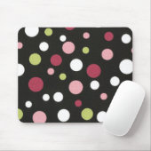 Tapis de souris à pois (Avec souris)