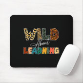 Tapis De Souris À Propos Apprendre Leopard Enseignant Retour À L'É (Avec souris)