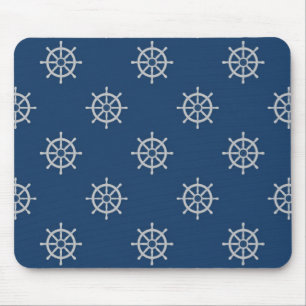 Tapis de souris à roue de navire Classique Navy