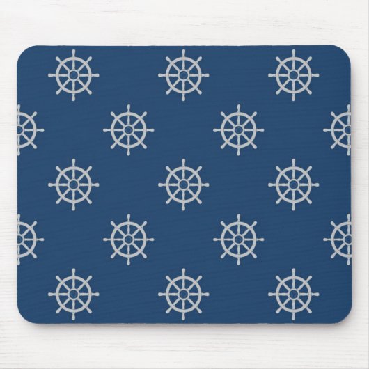 Tapis de souris à roue de navire Classique Navy (Devant)