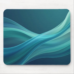 Tapis de souris à ruban fluide sarcelle aqua
