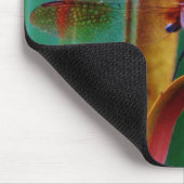 Tapis De Souris A teal Eyed Dragonfly with cattails (Coin)