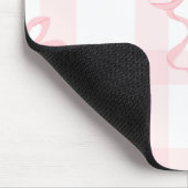 Tapis de souris à thème Coquette rose et blanc (Coin)