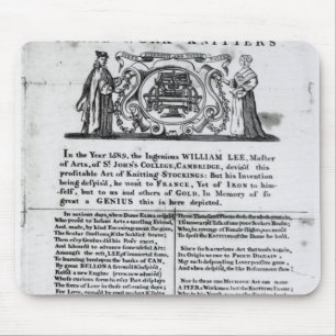 Tapis De Souris À Worshipful Company des Cadre-Travail-Tricoteuse
