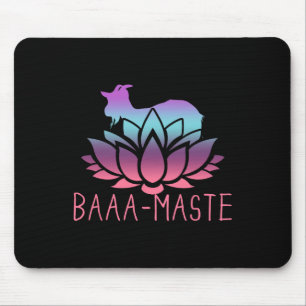 Tapis De Souris Aa-maste Chèvre Yoga Namaste Méditation Spirituell
