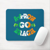 Tapis De Souris Aaron Erin Go Bragh Shamrock St Patricks Day (Avec souris)