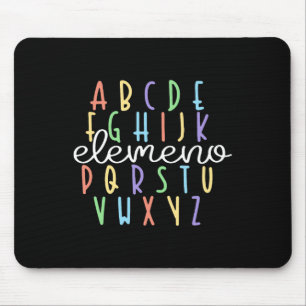 Tapis De Souris Abc Elemeno Professeur de Maternelle Cadeaux Migno
