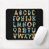 Tapis De Souris Abc Kindergarten Enseignant Plage D'Été Fin De L'É (Avec souris)