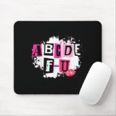 Tapis De Souris Abcdefu Retro Funny Heart Valentine's Day (Avec souris)