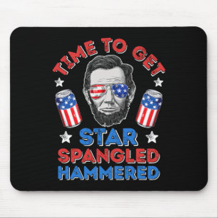 Tapis De Souris Abe Lincoln 4 juillet Moment de se faire Étoiler