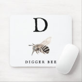 Tapis De Souris Abeille à Digger "D" (Avec souris)