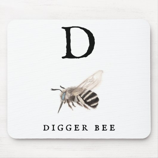 Tapis De Souris Abeille à Digger "D" (Devant)