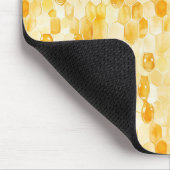 Tapis De Souris Abeille à miel jaune doré (Coin)