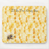 Tapis De Souris Abeille à miel jaune doré (Devant)