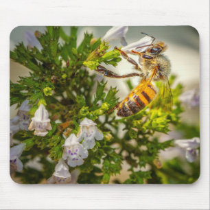 Tapis De Souris Abeille affairée travaillant dur