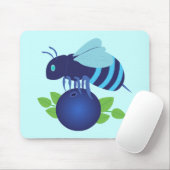 Tapis De Souris Abeille de bleuet (Avec souris)