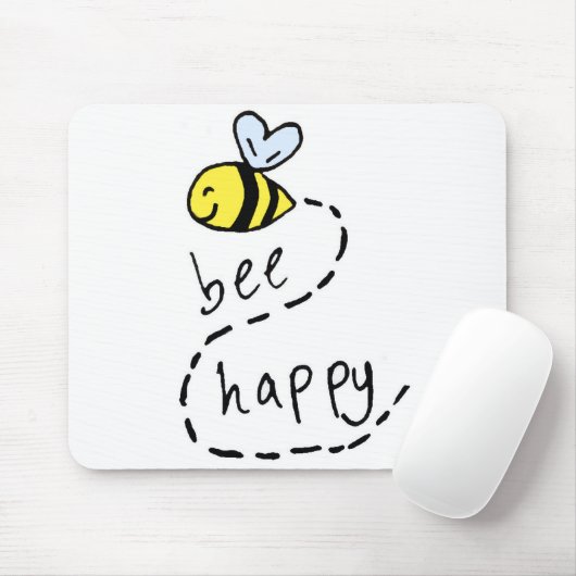 Tapis De Souris Abeille de motivation mignonne Mousepad (Avec souris)