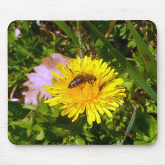 Tapis De Souris Abeille et pissenlit (Devant)