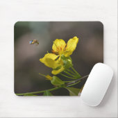 Tapis De Souris abeille, fleur (Avec souris)