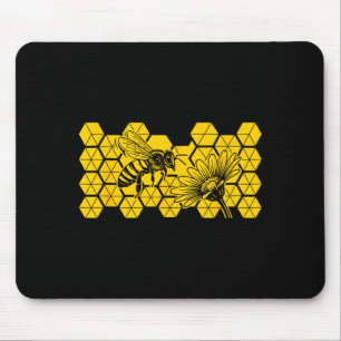 Tapis De Souris Abeille fleur sauvage sauve abeille botanique natu