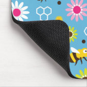 Tapis De Souris Abeille & Fleurs (Coin)