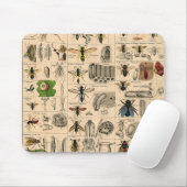 Tapis De Souris Abeille Insecte Bug Wasp Nature Peinture des abeil (Avec souris)