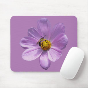 Tapis De Souris Abeille sur fleur violette