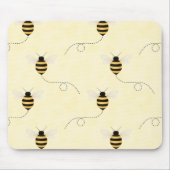 Tapis De Souris Abeilles noir jaune or (Devant)