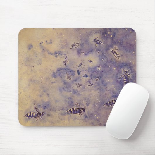 Tapis De Souris Abeilles spatiales Mousepad (Avec souris)