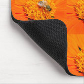 Tapis De Souris abeilles sur mousepad orange (Coin)