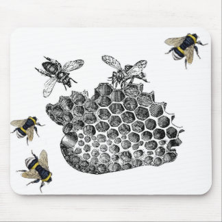 Tapis De Souris Abeilles vintages